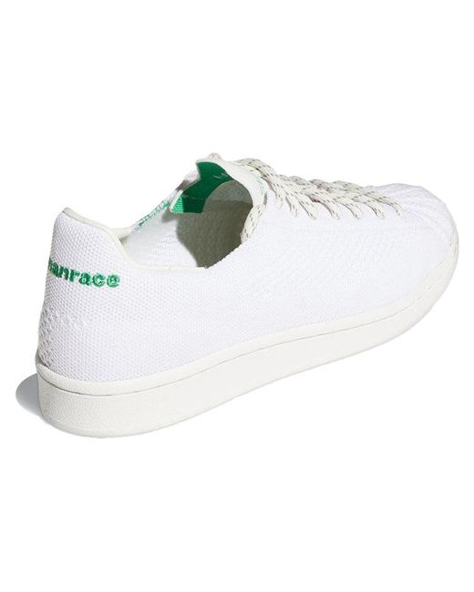 Adidas White X Pharrell Superstar Primeknit for men
