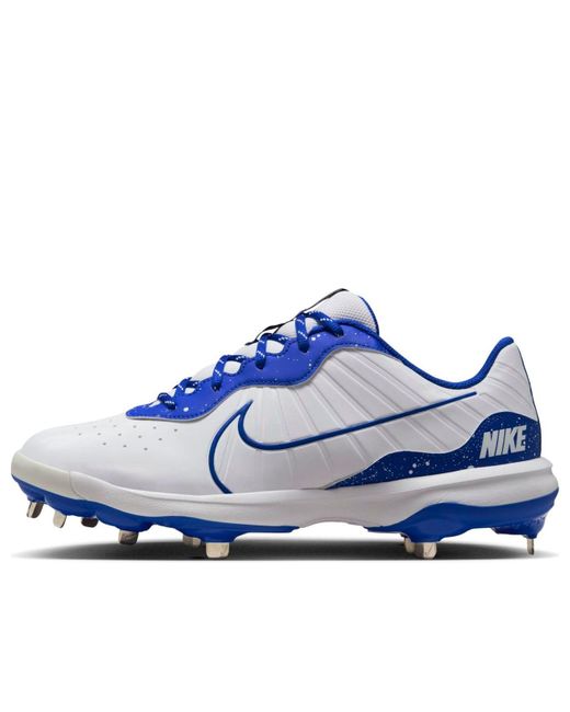 Nike Blue Alpha Huarache Varsity 4 Low 'Hyper Royal' for men