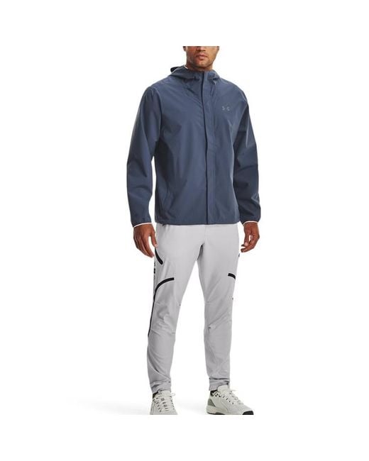 Under Armour Blue Stormproof Cloudstrike Stretch Jacket for men