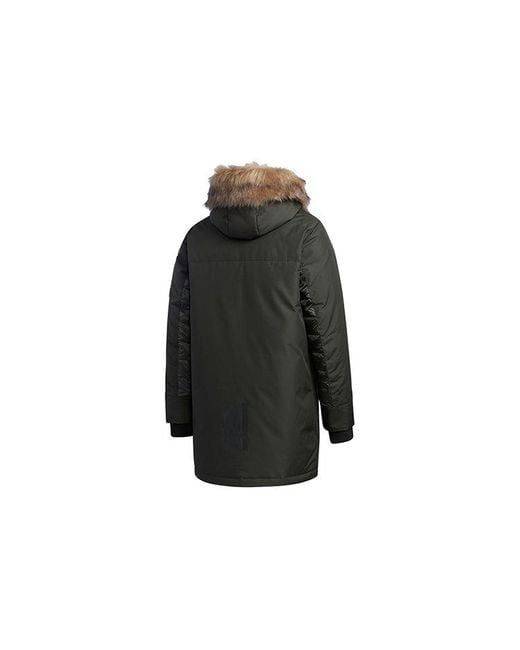 adidas Neo Sports Down Jacket Brown in Black for Men | Lyst