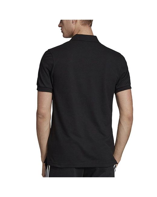 Adidas Black Casual Sports Breathable Short Sleeve Polo Shirt for men