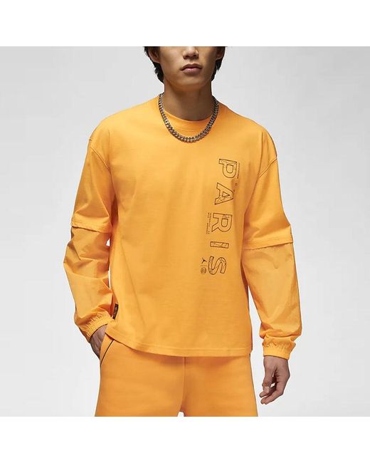 Nike Yellow Long Sleeve Top X Psg for men