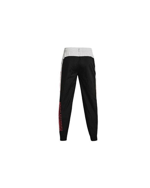 Under Armour Black Ua Woven Track Pant for men