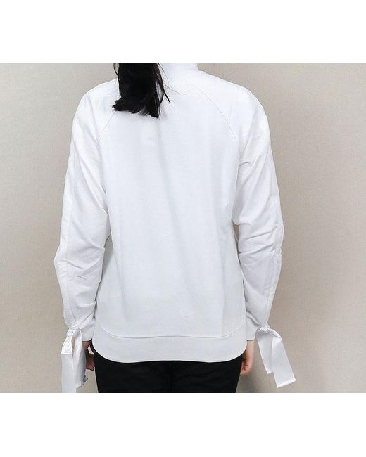 PUMA White (Wmns) Cuff Stand Collar Casual Jacket