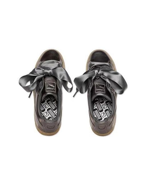 PUMA Brown (Wmns) Basket Heart Luxe