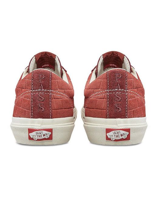 Vans Red Passport X Sid Pro Ltd 'Brick' for men