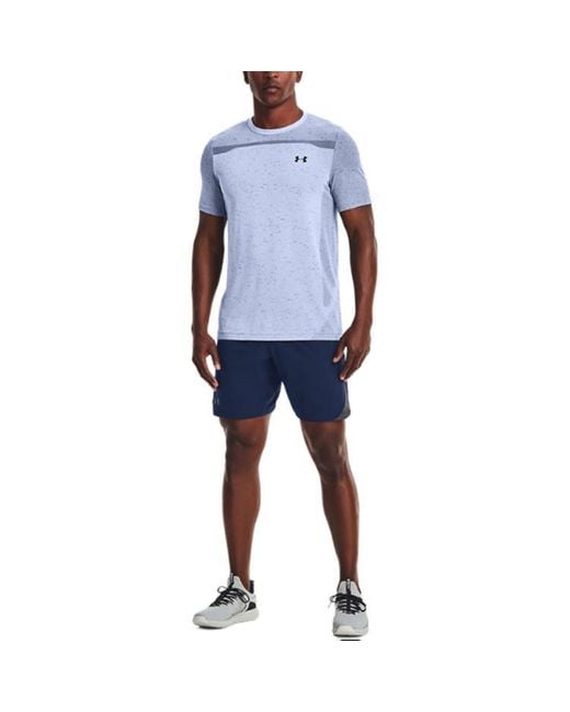 Under Armour Blue Elevated Woven Sports Shorts for men