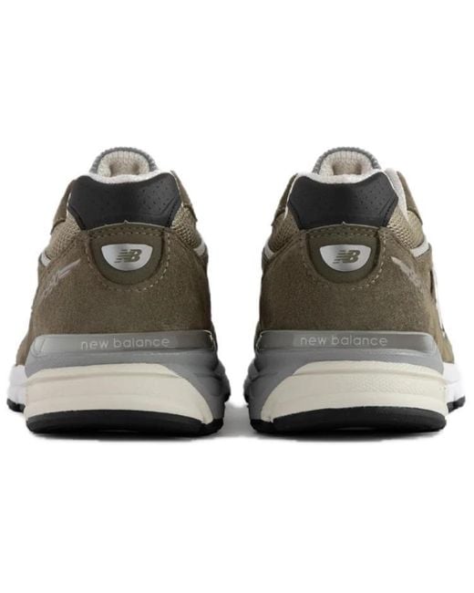 New Balance Green X Aim Leon Dore 990V4 'True Camo' for men
