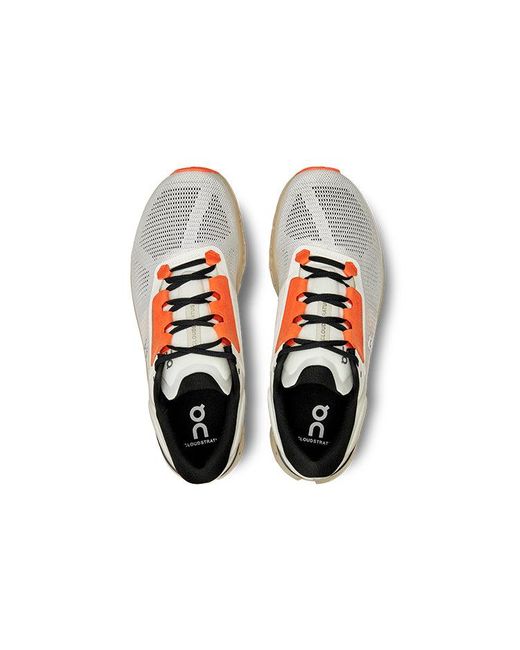 On Shoes White Cloudstratus 3 'Undyed Sand' for men