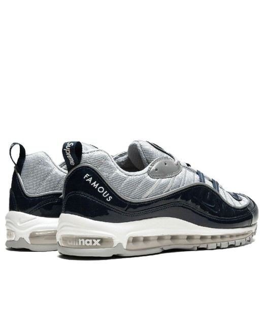 Nike Blue X Supreme Air Max 98 'Obsidian' for men
