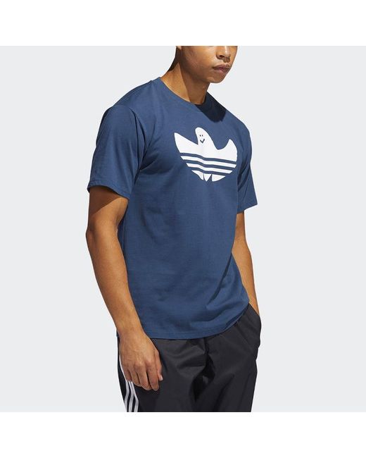 Adidas Blue Originals G Shmoo Ss Logo Short Sleeve
