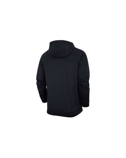 Nike Blue Therma Zipper Cardigan Casual Sports Hooded Jacket for men