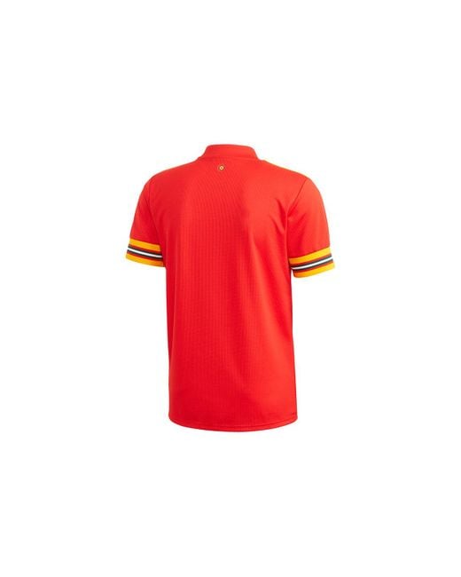 Adidas Red Faw H Jsy Fan Edition National Team Home Soccer/Football Sports Jersey Short Sleeve for men