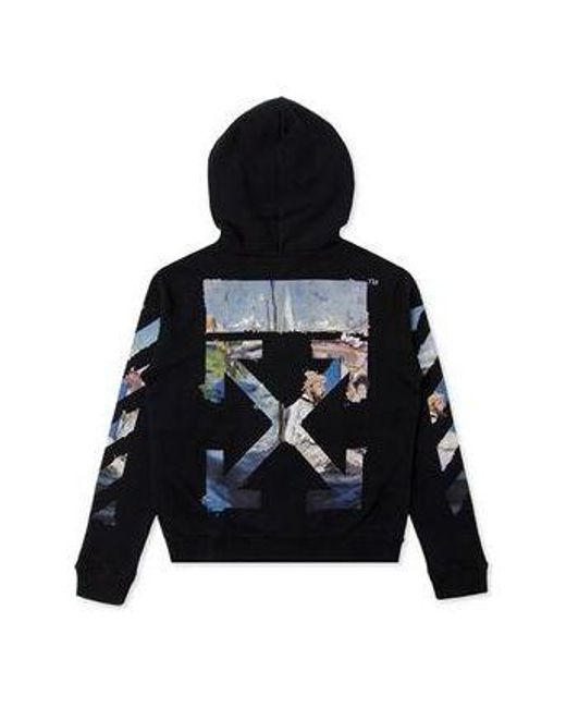 Off-White c/o Virgil Abloh Black Diagonal Arrow Print Zipped Cotton