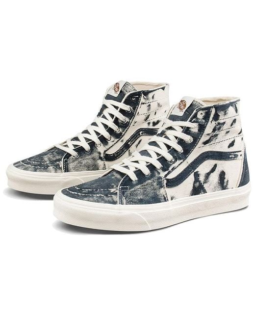 Vans Blue Eco Theory Sk8-Hi Tapered High-Top Sneakers