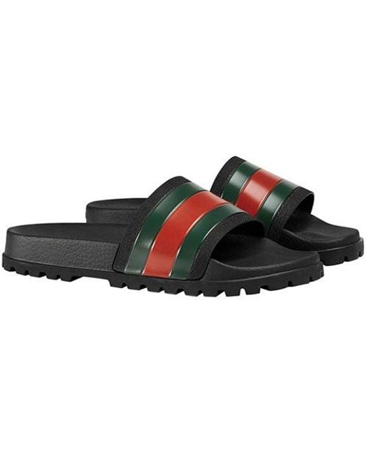 Gucci Black Sliders for men