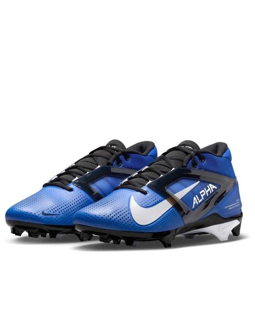 Nike Blue Alpha Menace 4 Pro Football Cleats for men