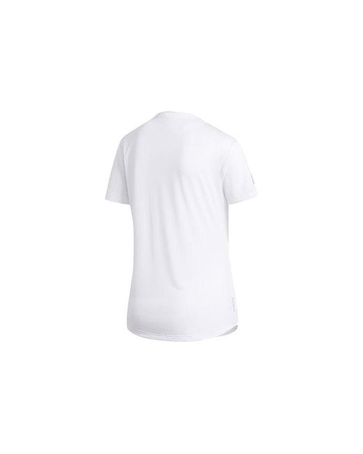 Adidas White (Wmns) Own The Run Tee Running Sports Short-Sleeve Tee