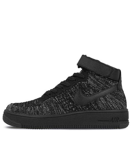 Nike Black (Wmns) Air Force 1 Flyknit