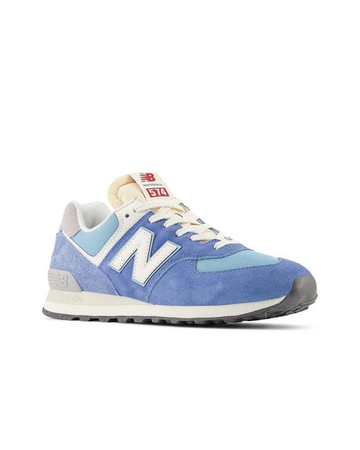 New Balance Blue 574 Suede for men