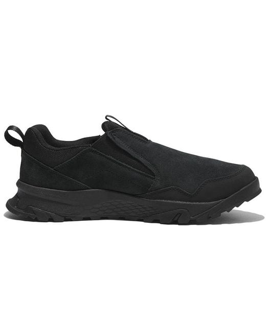 Timberland Black Lincoln Peak Waterproof Light Slip-On Suede' for men
