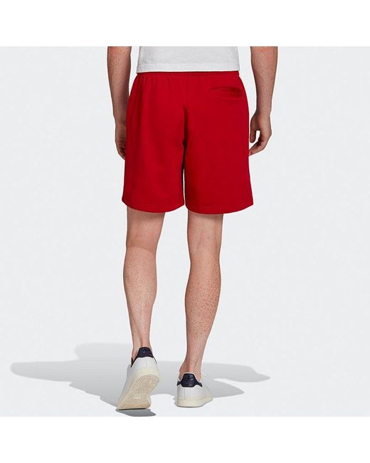 Adidas Red Loose Lacing Sports Shorts for men