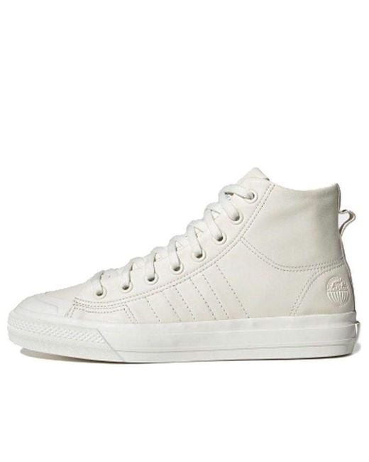 Adidas White Nizza Hi Rf 'Off' for men
