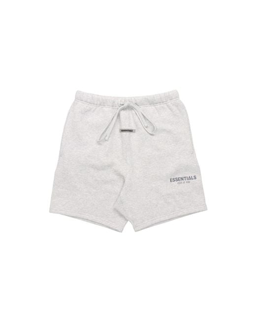 Fear Of God White Sweatshorts 'Heather' for men