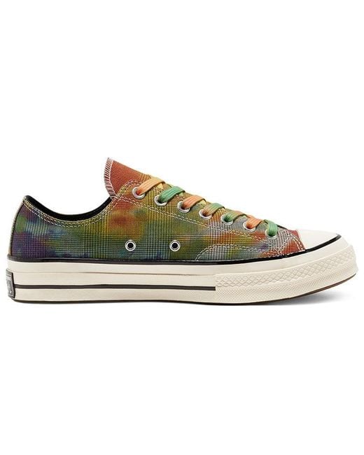Converse Blue Chuck 70 Low 'Glen Plaid Tie Dye' for men