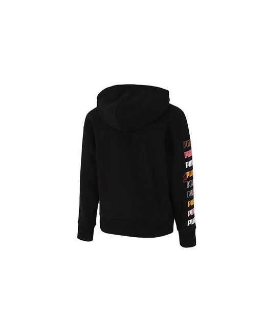 PUMA Black (Wmns) Classics Graphics Hoodie