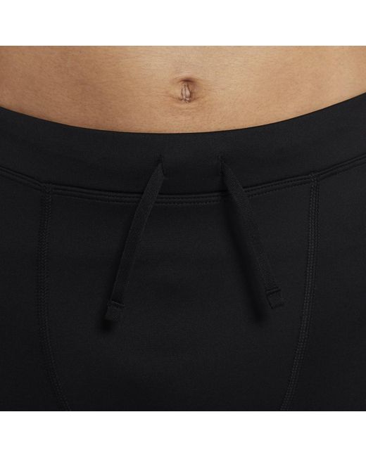 Nike Blue Dri-Fit Challenger Running Tights for men