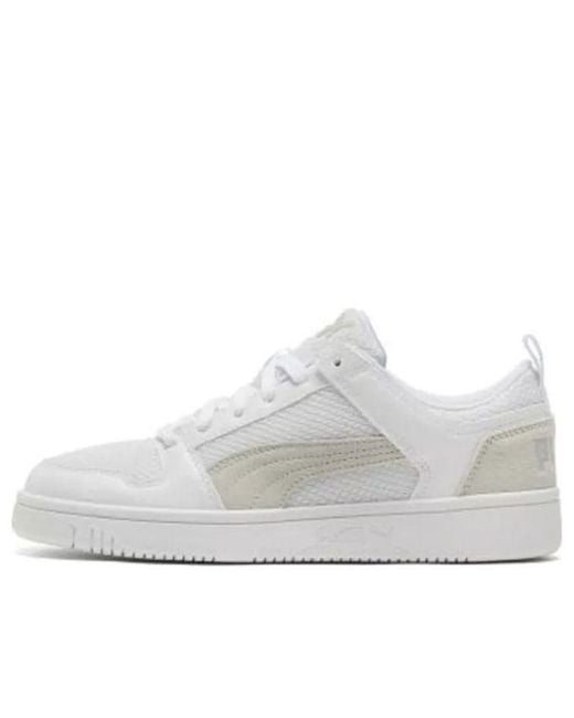 PUMA White Rebound Layup Lo Mesh for men