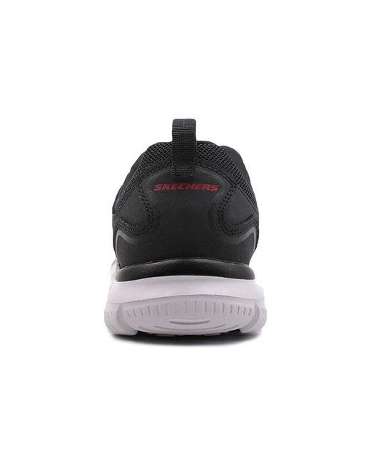 Skechers Black Track Low-Top Running Shoes for men