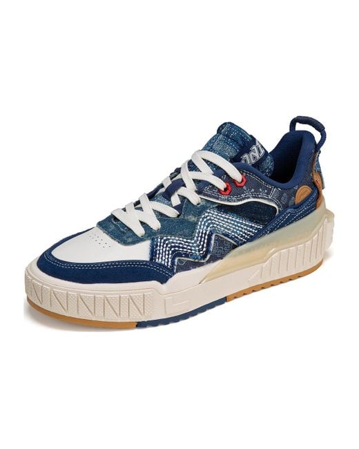Li-ning Blue 001 Unblock Skate Shoes 'Jeans' for men