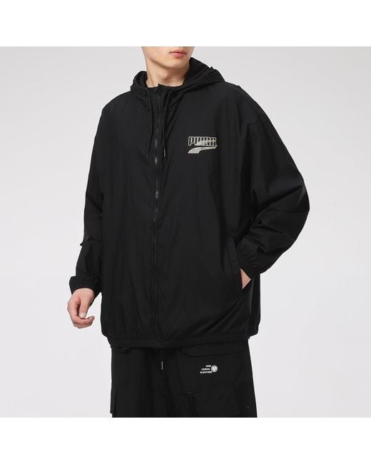 PUMA Black Decor 8 Lightweight Woven Jacket for men
