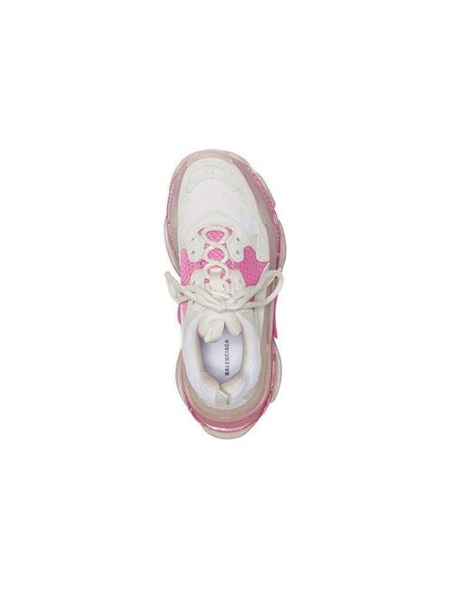 Balenciaga Pink (Wmns) Triple S Clear Sole Trainer