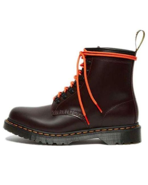 Dr. Martens 10 Ben Smooth Martin Boots Brown/red