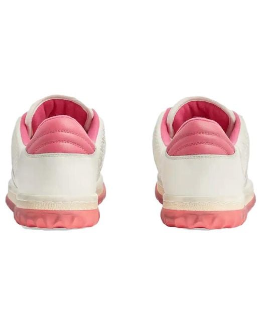 Gucci White Mac80 Leather Low-top Trainers