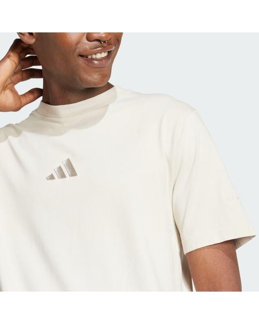 Adidas White All Szn Dip-Dye T-Shirt for men