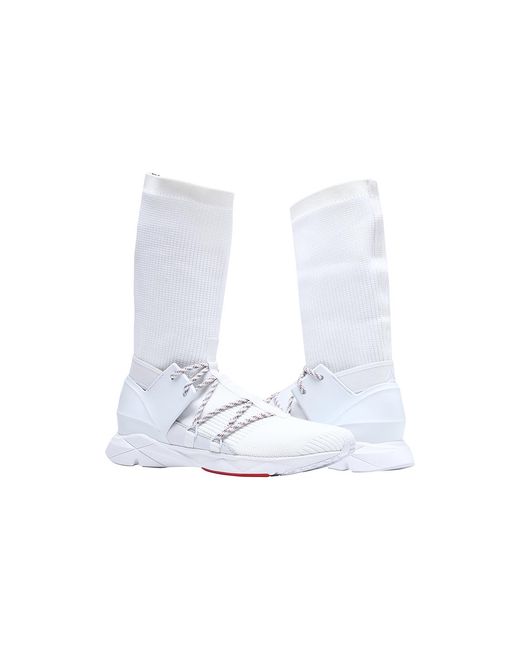 Reebok White Sock Runner Caged
