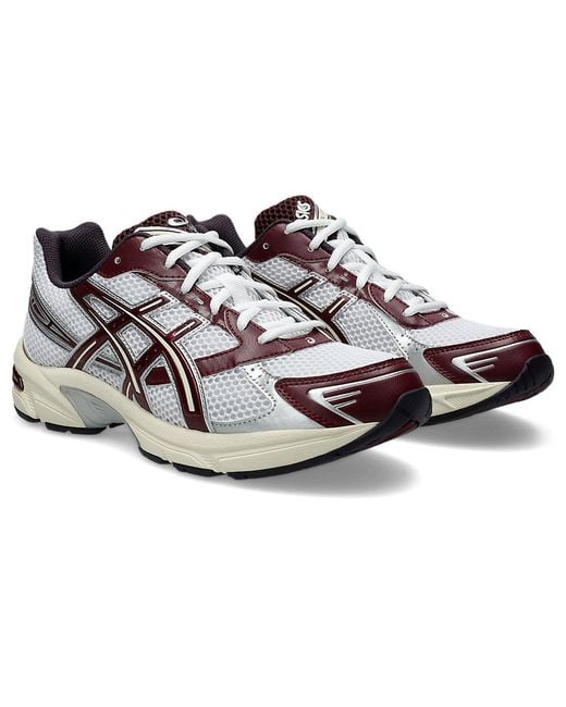 Asics White Gel-1130 Burgundy' for men