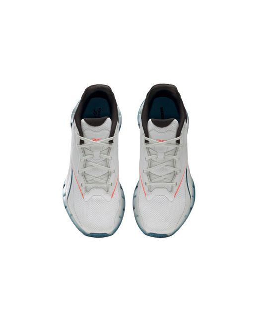 Reebok Gray Zig Dynamica 4 Shoes 'Pure Flare' for men