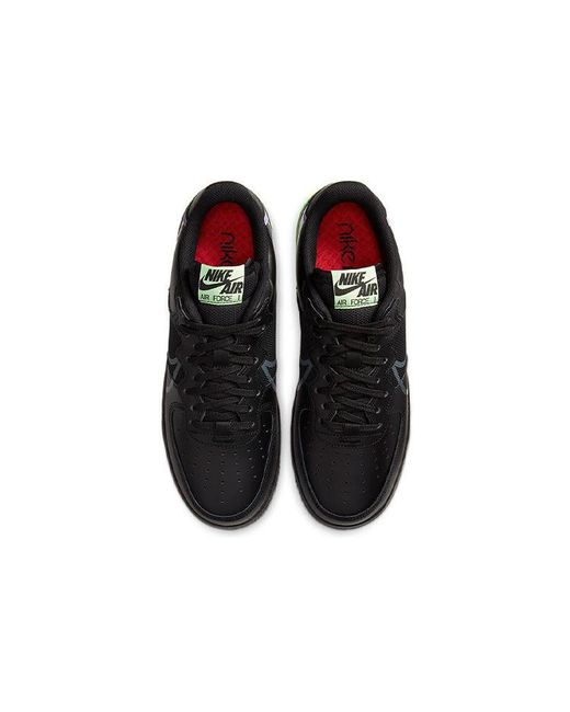 Nike Black Air Force 1 React Star' for men