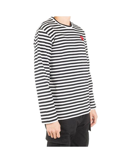 COMME DES GARÇONS PLAY Black Cdg Play Striped for men