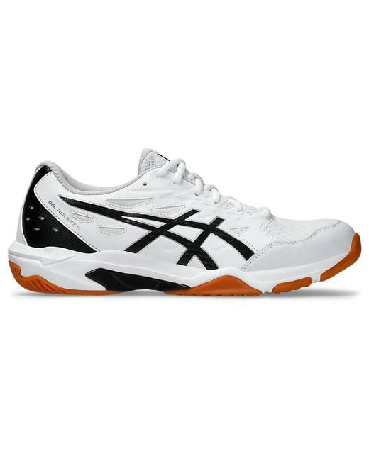 Asics White Gel-Rocket 11 Pure' for men