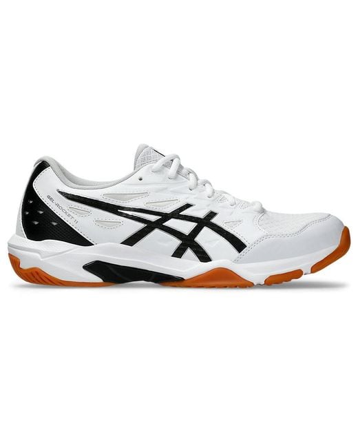 Asics White Gel-Rocket 11 Pure' for men