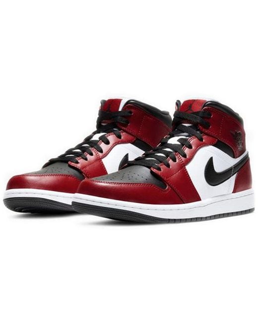 Nike Red Air 1 Mid 'Chicago Toe' 554724-069 for men