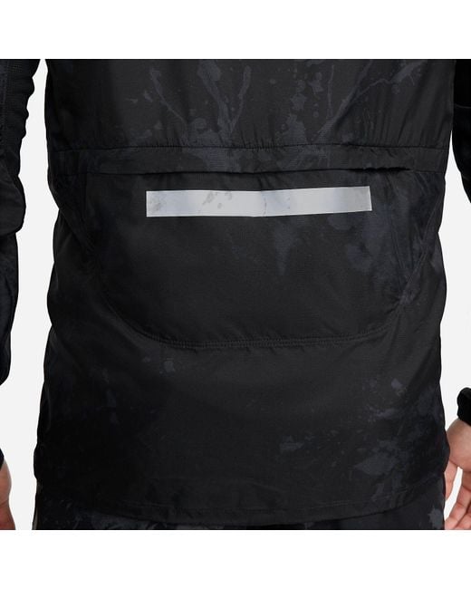 Nike Black Repel Run Division Running Jacket for men