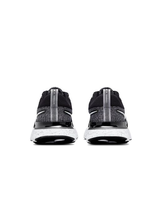 Nike Black React Infinity Run Flyknit 2 for men