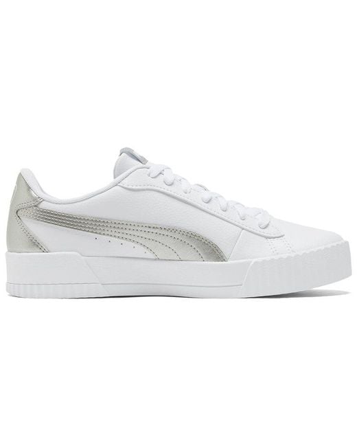 PUMA White (Wmns) Carina Crew Metallic